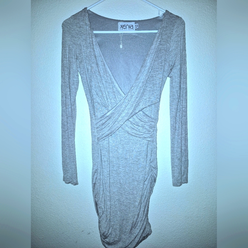 Xenia boutique grey bodycon mini dress